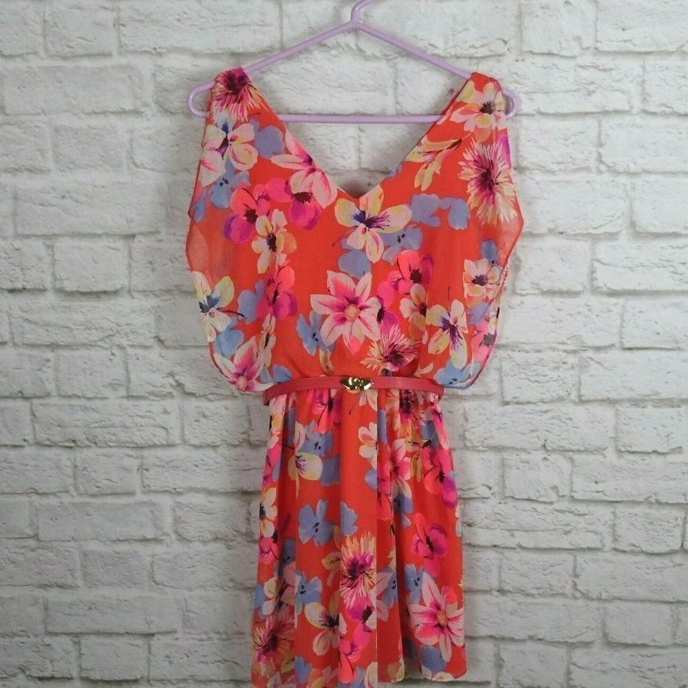NWT Candie's Dress Floral Party Cocktail Prom S - Picture 3 of 13